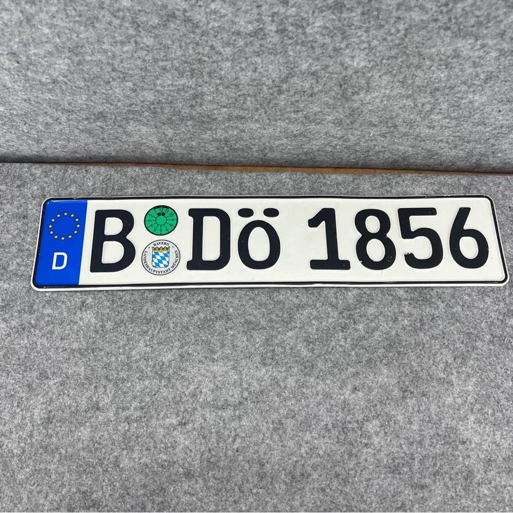 German Lisence Plate Mercedes BMW Mancave Decor.